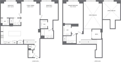 Floor plan for 3 beds, 3 baths, 1874 sqft